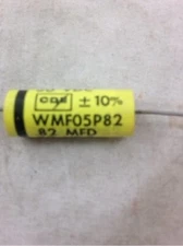 .82uf 50v WMF Polyester Film Capacitors - Axial - CDE WMF05P82