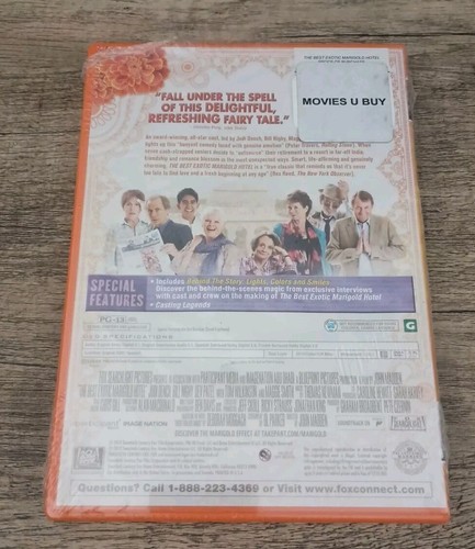 The Best Exotic Marigold Hotel (2012) DVD *NEW & SEALED* - Picture 2 of 3