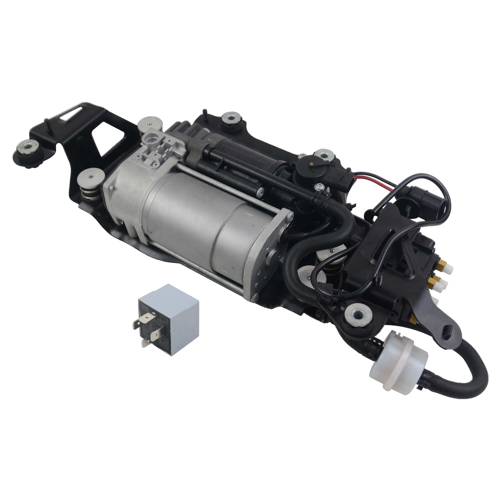 For Bentley Mulsanne Audi A6 A7 A8 S8 Air Suspension Compressor Pump w/ Bracket