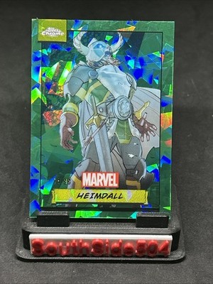 2024 Topps Chrome Marvel Sapphire Heimdall Green /99 #19