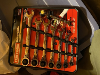 #ad Craftsman Combination Ratcheting Wrench Set SAE 12 pt. 42444 Last of USA ones $190.00