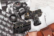 @ Leica M4 black paint outfit of 2x cameras US photographer Ralph Nelson Star Wa