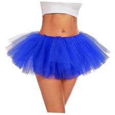 Tutu for Women Adults 5 Layered Tutu Tulle Skirt Tutus for One Size Royal Blue