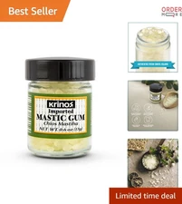 Greek Mastic Gum 17g Jar Pine Vanilla Flavor Culinary Ingredient