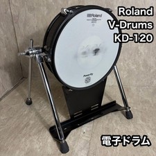 Roland KD-120 V-Drums Electronic Bass Drum Kick Pad Mesh Head Tested Japan Used