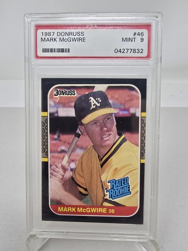 1987 Donruss - Rated Rookie Mark McGwire #46 PSA 9 MINT !