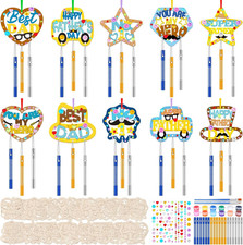 30 Pack Wind Chime Kit Make You Own Father'S Day Wind Chimes Crafts DIY Coloring