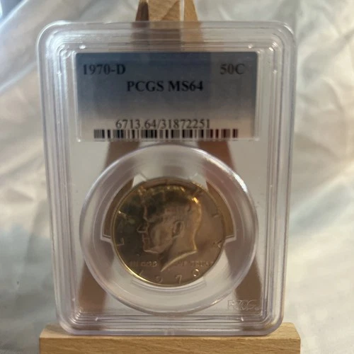 1970-D 50C PCGS MS64- Kennedy Half Dollar - Key Date