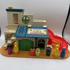 Vintage 70's Fisher Price Little People #937 Play Family SESAME STREET CLUBHOUSE