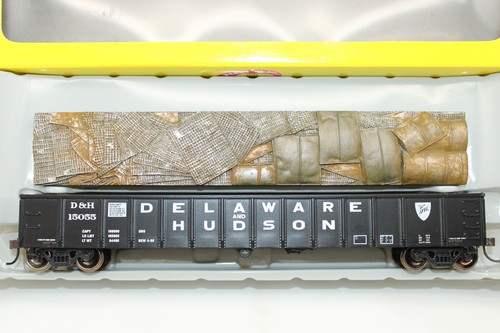Góndola Athearn escala HO D&H Delaware Hudson 52' Mill con carga de chatarra NOS 92820 | Zustand: New