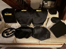 Batman Car Seat Cover Set With Bench Steering Wheel Seat Belt Covers Mats
