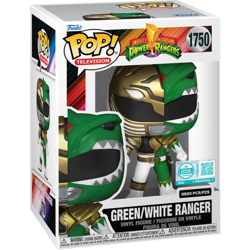 Power Rangers - White/Green Ranger Split Pop! Vinyl Figure 9500PCS + PROTECTOR