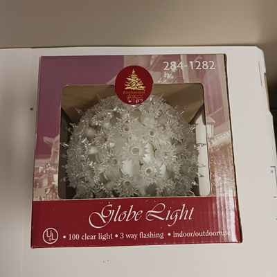 #ad #ad Vintage Globe Light White 3 Way Flashing Enchanted Forest Christmas Works in Box $24.99