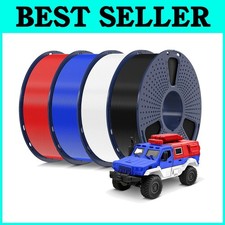 Vacuum Packed PLA Filament Pack - 1kg Spools, 4 Colors