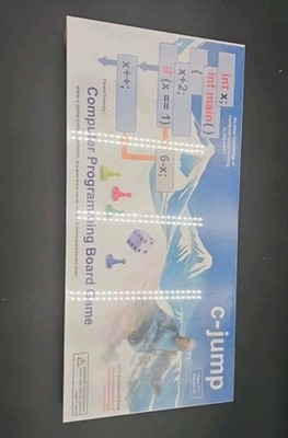 C-Jump Computer Programming Board Game Ski Snowboard Race Complete