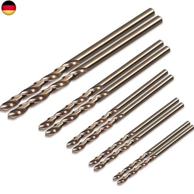 NA Spiralbohrer-Set, HSS, M35, Kobalt-Bohrer, 1 mm, 1,5 mm, 2 mm, 2,5 mm, 3 mm,