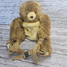 Vintage Teddy Bear Backpack 1984 House Of Hull Brown EXCELLENT CONDITION