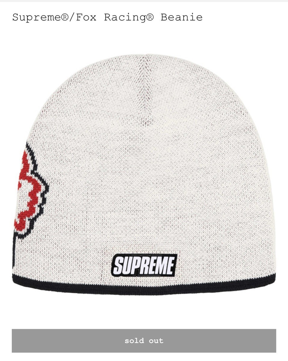 IN HAND Supreme®/Fox Racing® Beanie White Fast Free Ship🔥 | eBay