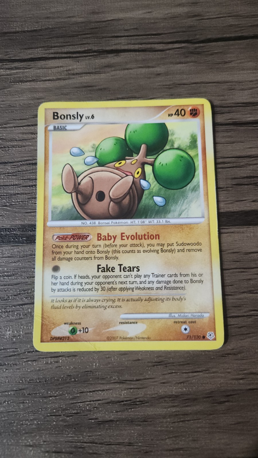Bonsly 71/130 Diamond and Pearl Regular Non Holo