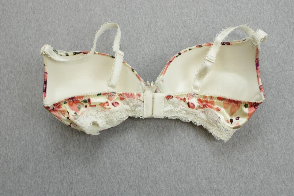Sujetador Ambrielle 34C Push Up Acolchado Correa con Aros Floral Encaje Satinado Foto 2 de 4