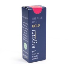 RG5.JST-2.5L Rigotti Tenor Saxophone Reed, Gold Jazz Cut, 2.5 Light, 5-pack
