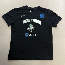 Sabrina Ionescu Nike T-Shirt Mens Size Large New York Liberty Black Short Sleeve