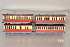 KIT BUILT HOe GAUGE RAKE of 4 WELSH LLANNGOLLEN RAILWAY TOURIST COACH on
