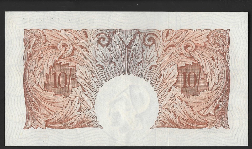 B271 O'BRIEN 1955 TEN SHILLINGS 10/- BANKNOTE - EF - SELECT YOUR NOTE ...