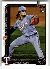 2025 Topps Update #US227 Marc Church Texas Rangers RC Baseball Rookie Card