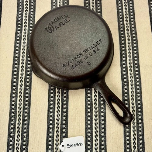 Wagner Ware  No. 3 D Cast Iron Skillet Made in USA
