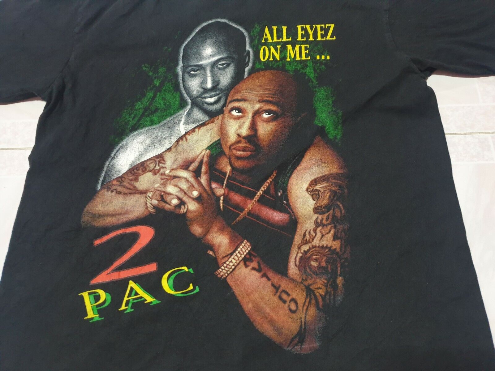 Vintage 2pac all eyes on me tシャツ Tupac