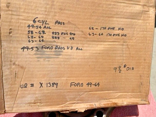 1949-1964 Ford Pass 1961-62 Mercury REMANUFACTURED (9-1/2") Clutch Plate #X1389 - Picture 3 of 11