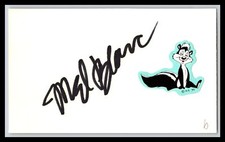 Mel Blanc - Cartoonist - 3x5 Card - Signed / Autograph (b)