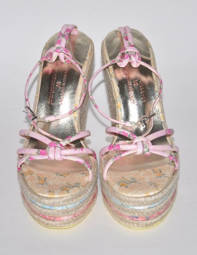 NEW Sophia Webster x Love Shack Fancy Alina Espadrille Wedge Sandals 38.5 $600 - Picture 3 of 13