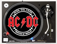 AC/DC 2 - 7"-12" DJ slipmat slip mat LP turntable record player