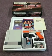 Nintendo Entertainment System NES Action Set (Complete in Box!) Tested & Works!