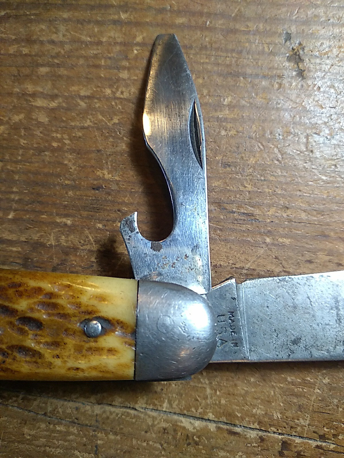 WWII U.S. MILITARY ISSUE POCKET KNIFE GOOD USED CONDITION ORIGINAL MADE