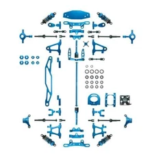 Powerhobby Tamiya TT-02 Aluminum Upgrade Kit TT02 -Blue