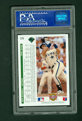 Jeff Bagwell 1992 Upper Deck Baseball Card #276 Astros PSA 9 MINT
