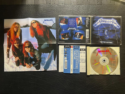 Metallica   Ride The Lightning JAPAN CD 1988 W/OBI 25DP-5340 poster THRASH METAL