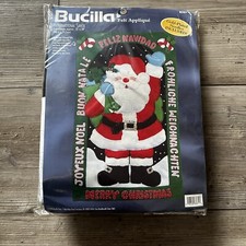 Bucilla International Santa Felt Banner Kit 16x28 Inches Brand New
