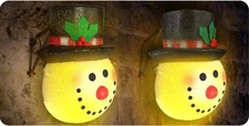 2 Pack Christmas Porch Light Cover Snowman Indoor/Outdoor Christmas Decor