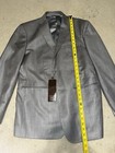 Perry Ellis Mens Principles Suit Jacket Pewter Pocket Lined Blazer Formal 42 SHT — photo 2