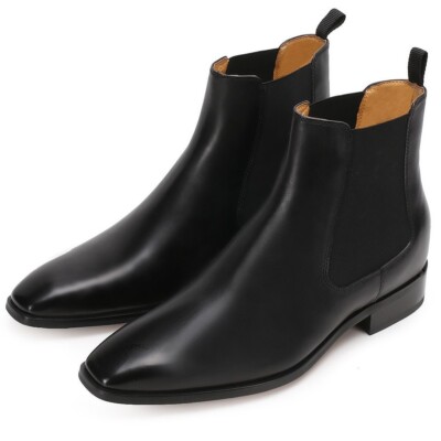 CHAMARIPA height increase chelsea boots men elevator shoes get taller 7cm/2.7