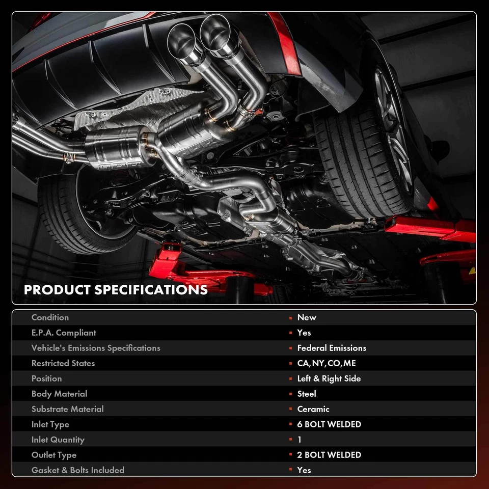 2x Convertidor catalítico diestro y derecho para Lexus IS250 2006-2015 IS350 06-17 GS350 RC350 Foto 3 de 4