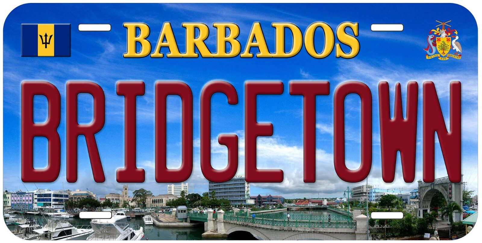 Bridgetown Barbados Novelty Car License Plate eBay