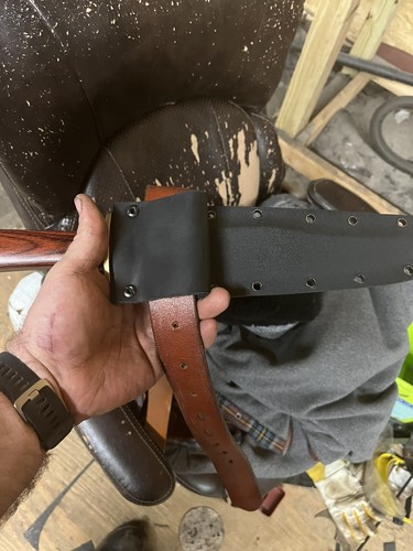 Cold Steel Natchez Or Laredo Bowie Custom IWB Carry Sheath Only fits cpm3v - Picture 2 of 2