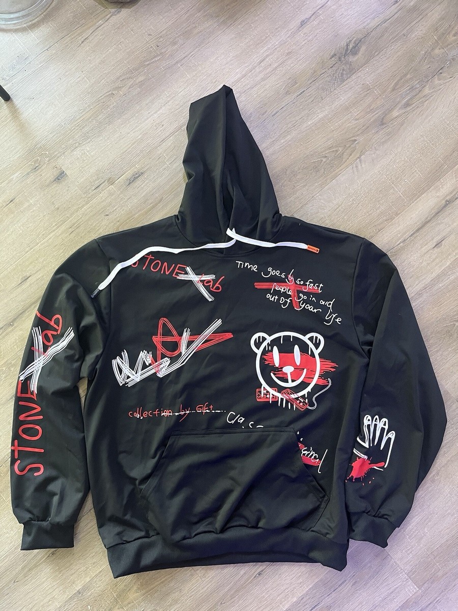 Mens Graphic Hoodie Sweatshirt Stone Lab Manfinity Tik Tok XL SHEIN