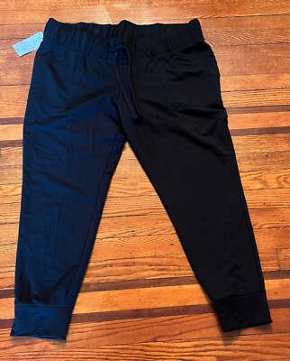 Isabel by Ingrid & Isabel Joggers Women Black Pull On pantDrawstring  Comfort XL