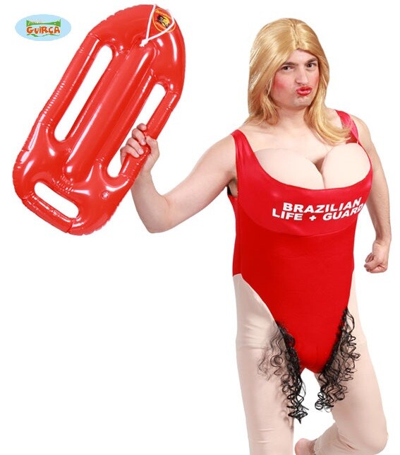 Hombre Comedia Brasileño Socorrista Disfraz Despedida de Soltero Ropa Fg